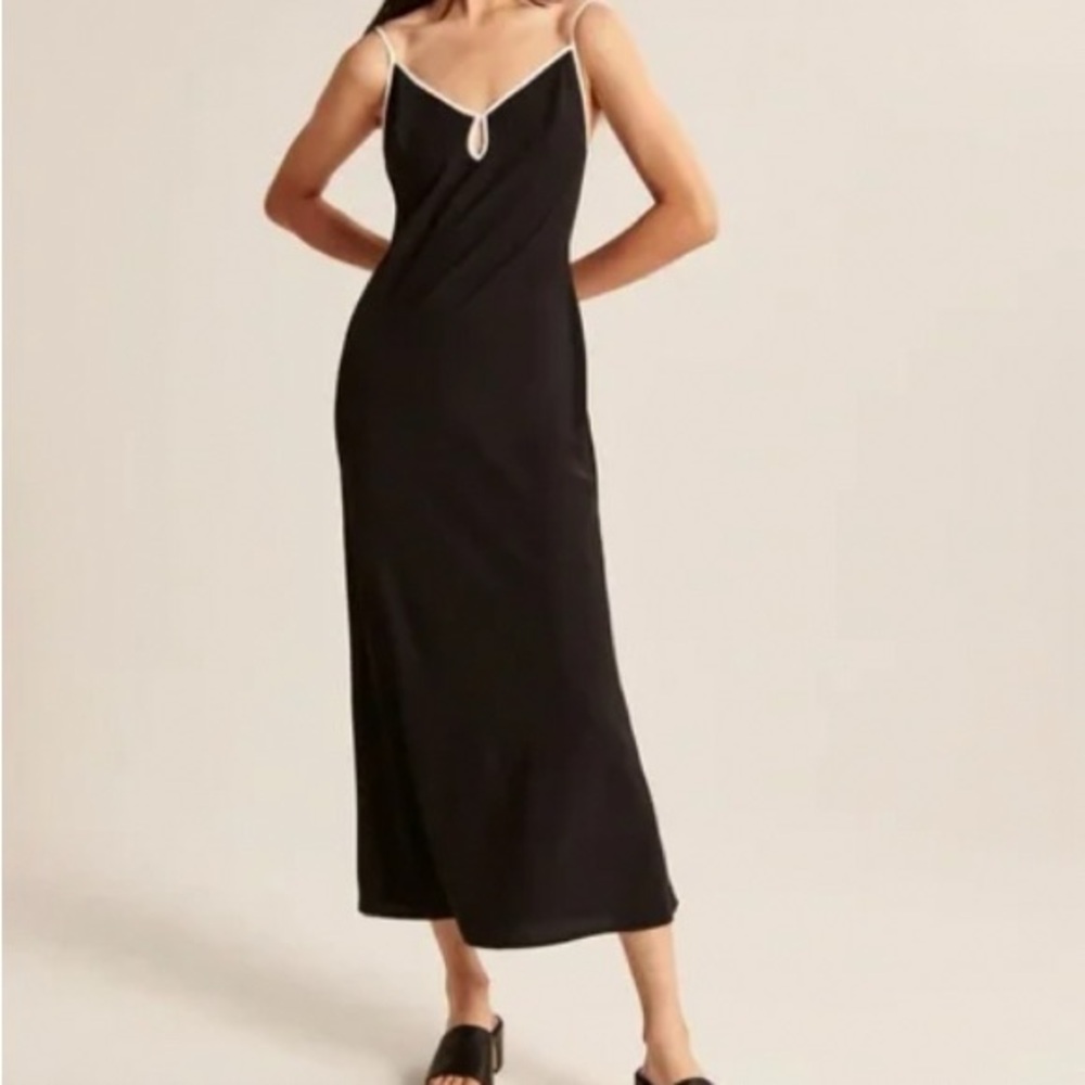 Abercrombie & Fitch Keyhole Slip Maxi Dress NWOT